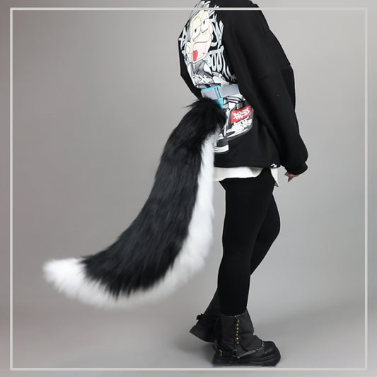 Wolf Tail Waist Accessory For Cosplay Parties Halloween Costume Prop