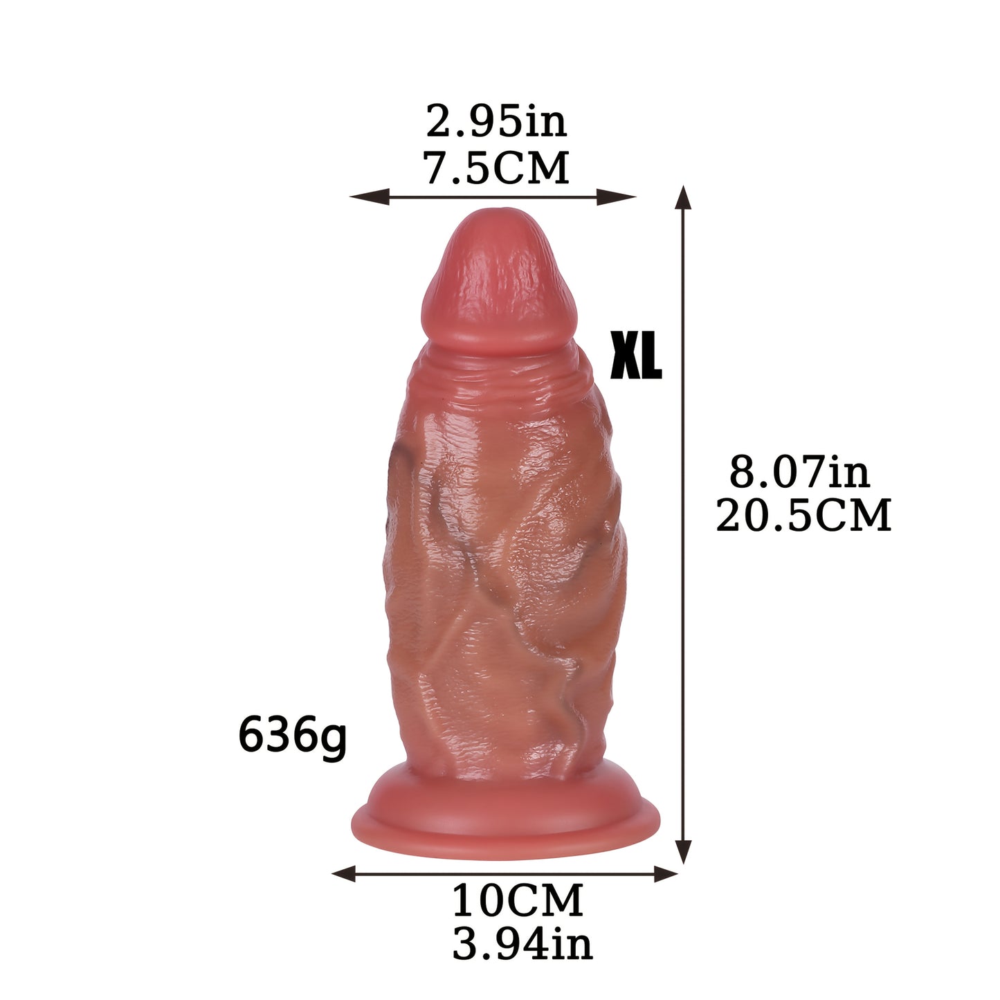 幸涩 Realistic Silicone Dildo Dual Density With Suction Cup