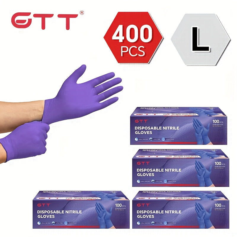 GTT Nitrile Gloves 4.5 Mil Disposable Ambidextrous Tattoo Applications