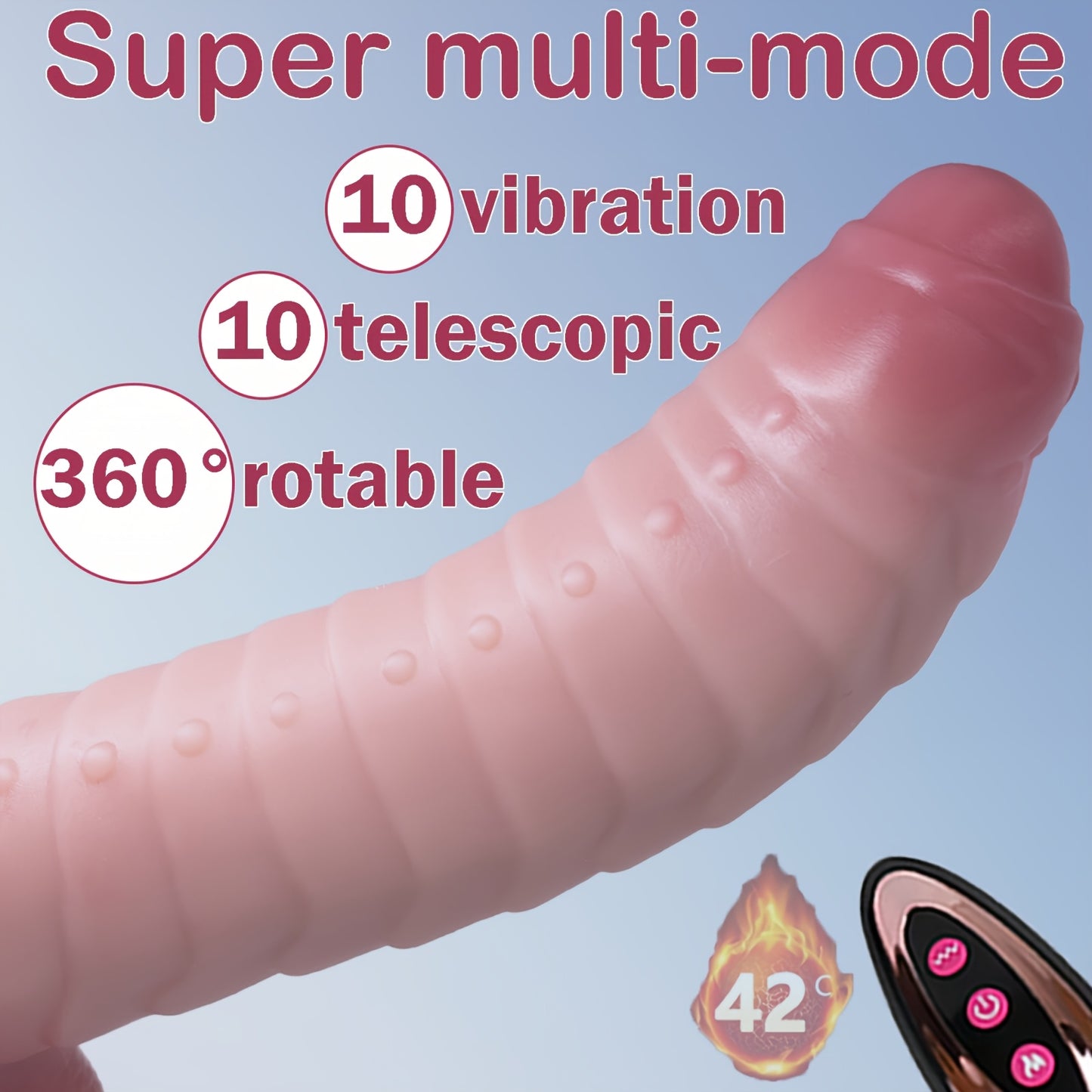 Lovelily Alien Caterpillar Monster Dildo Remote Control RFID
