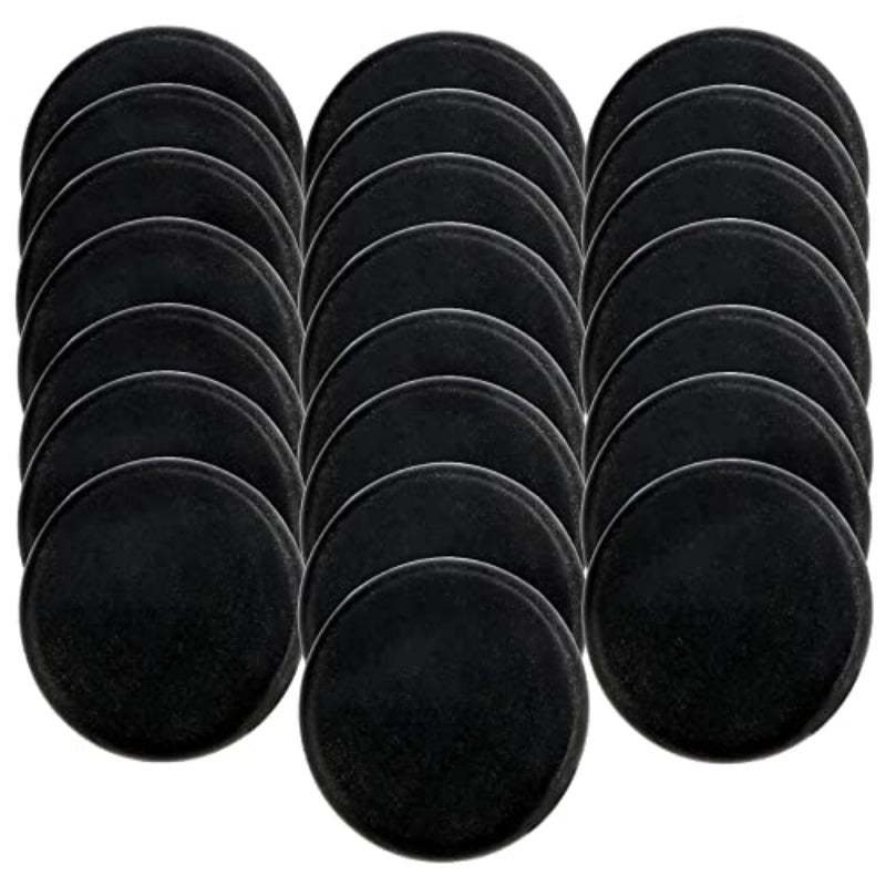 Natural Basalt Massage Stones 22 Pack For Home Spa Relaxation