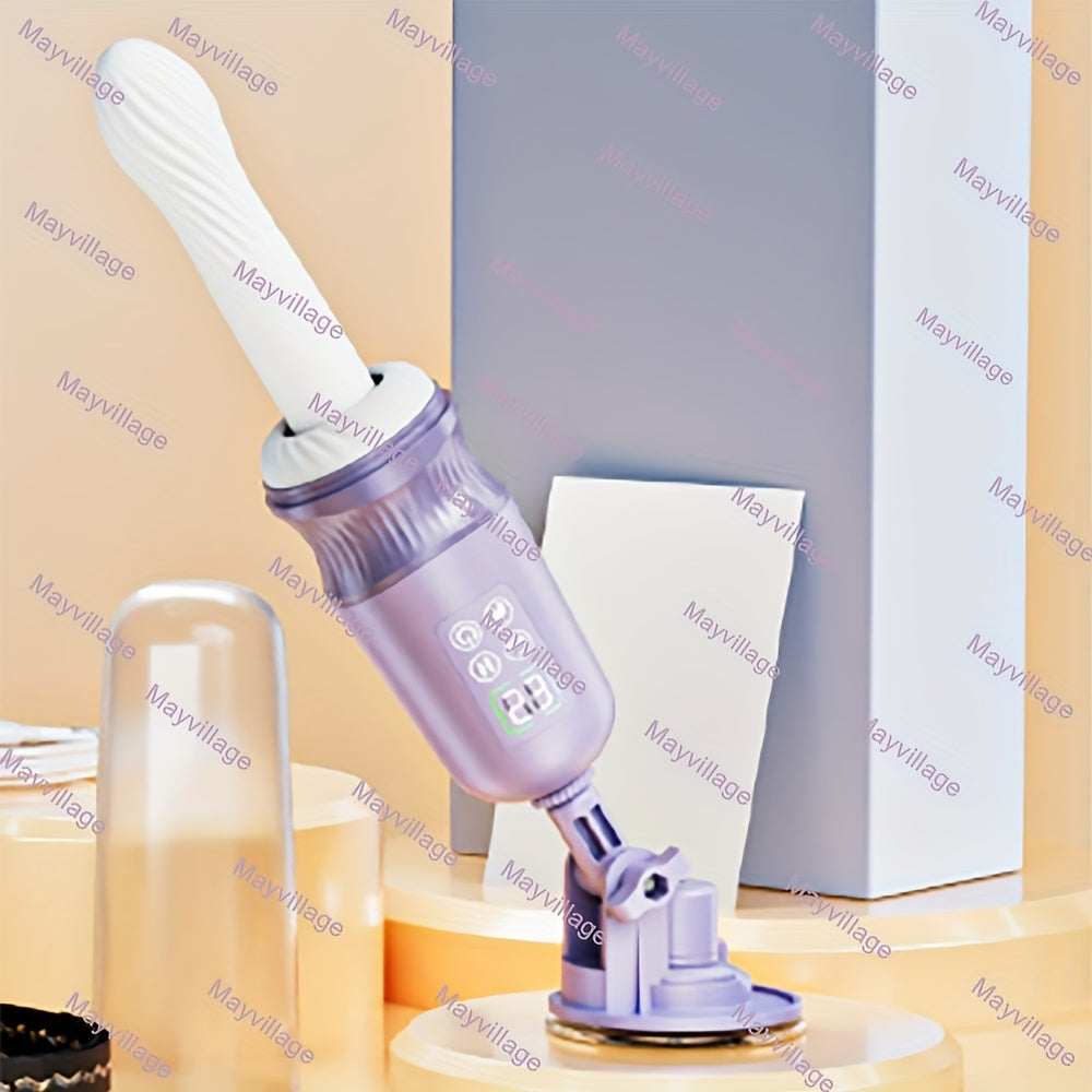 Handsfree Sex Machine Dildo With 7 Modes Vibrator Heating G Spot Anal
