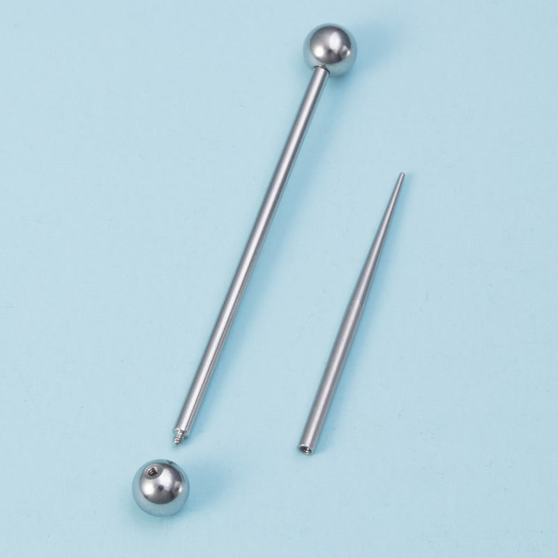 Painless Stainless Steel Piercing Set For Beginners Navel Tongue Lip