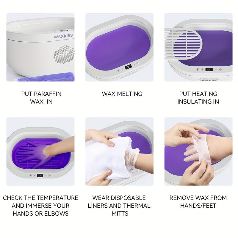 WAXKISS Paraffin Wax Machine for Hand and Foot Care Kit