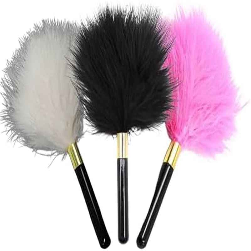 Marabou Feather Tickler for Sensual Stimulation and Handheld Design