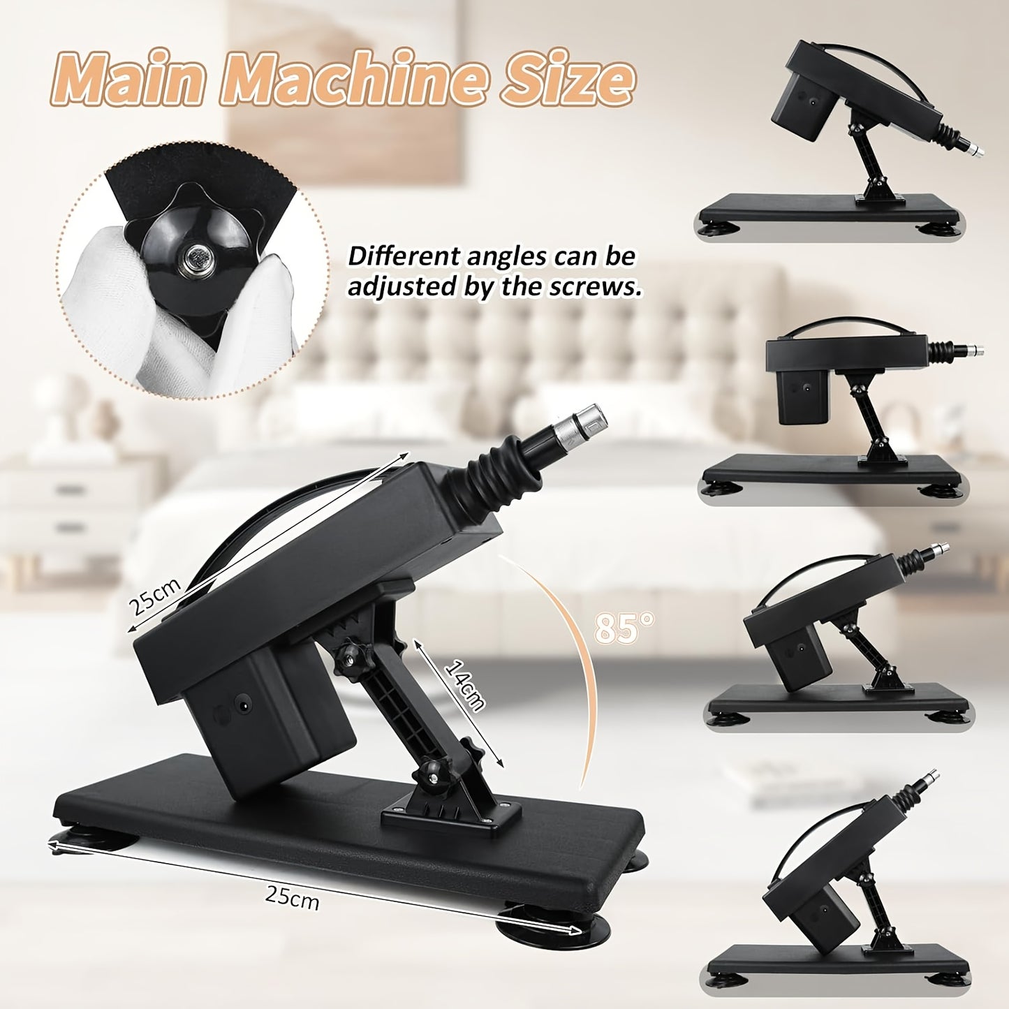 Automatic Sex Machine With Realistic Dildo And 8 Accessories