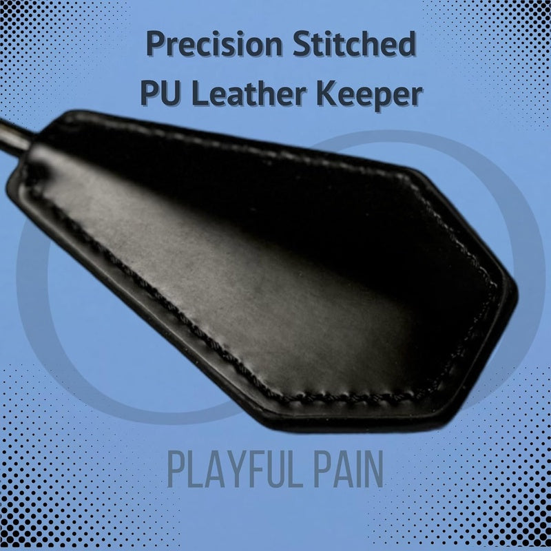 Sex Feather Teaser Tickler Leather Crop for Sensual BDSM Play