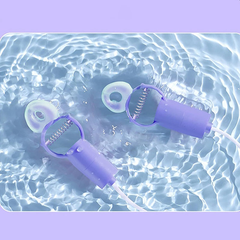 BDSM Adjustable Vibrating Nipple Clamps Nipple Toys with USB Control Nipple Vibrator Couples Women Sex Toys Breast Stimulator( Purple)