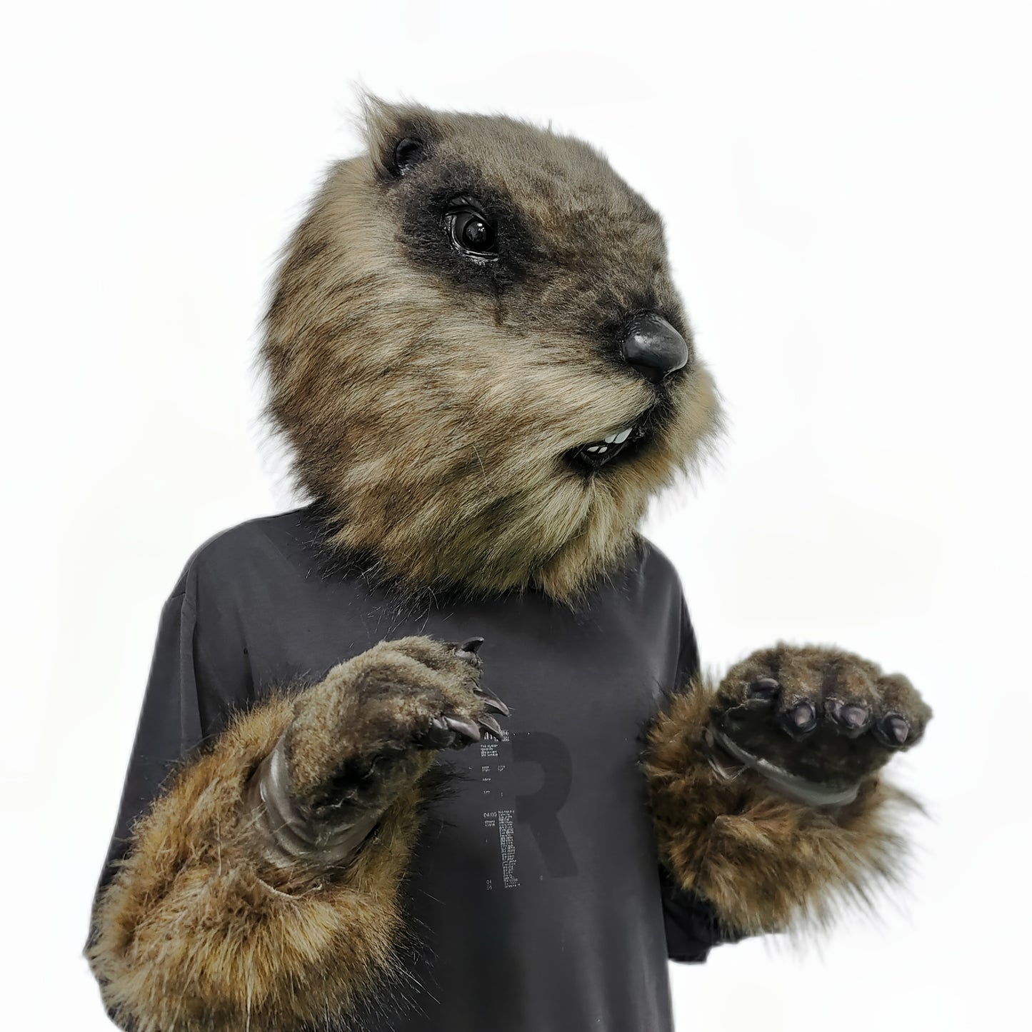Ultra-Realistic Groundhog Latex Mask Headgear for Cosplay and Parties
