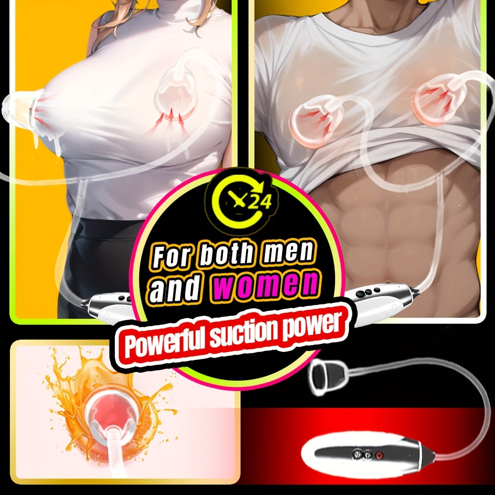 GOYHA Nipple Sucker Set With 7 Sucking Modes USB Rechargeable Silicone Sex Toy