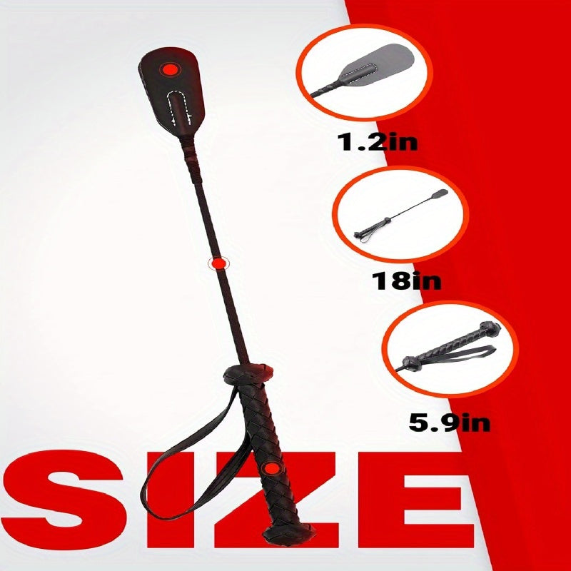 Versatile BDSM Paddle and Whip for Gentle to Intense Play