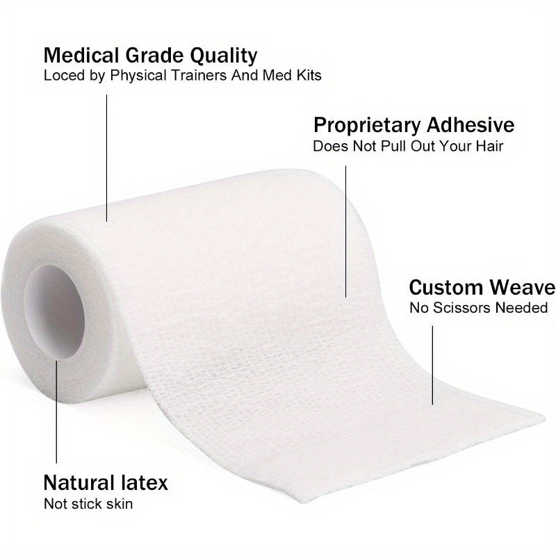 Self Adhering Bandage 12 Pack Medical Wrap for Safe Use