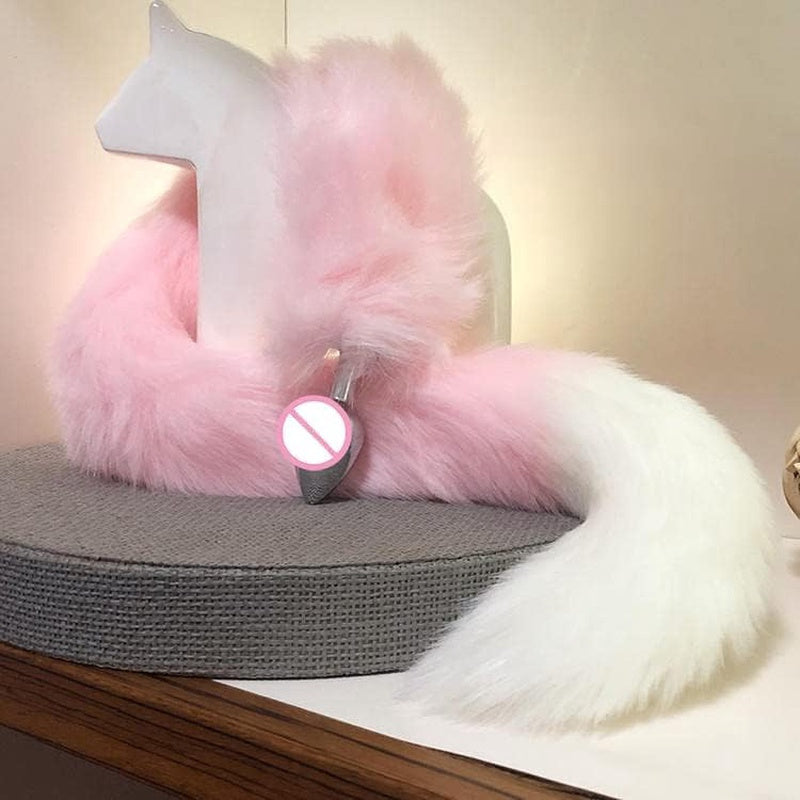 Furry Anal Plugs Set For Women And Men With Tailpiece