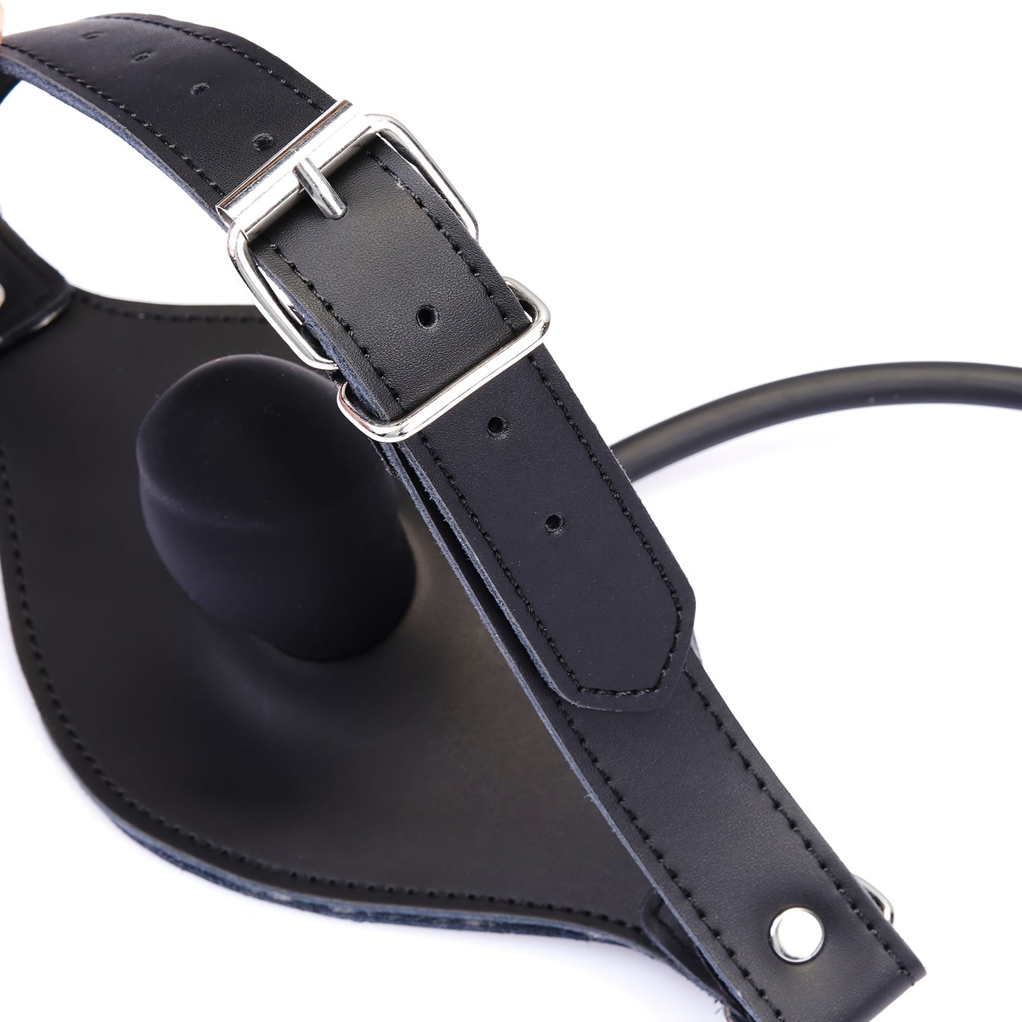 Inflatable Ball Gag With PU Straps For BDSM Bondage Play