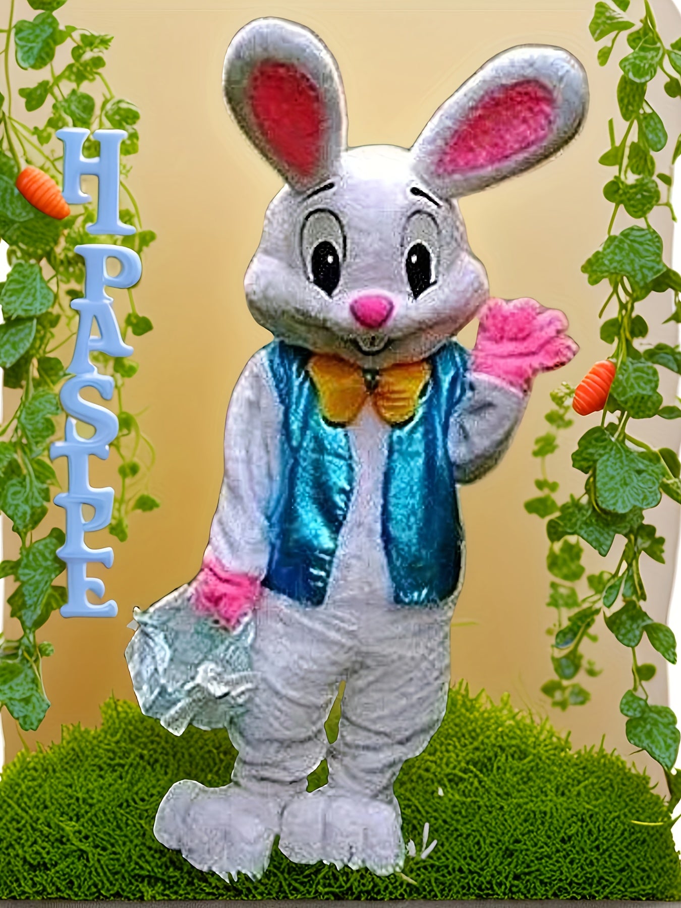 Easter Bunny Mascot Costume Plush Rabbit Suit For Parties