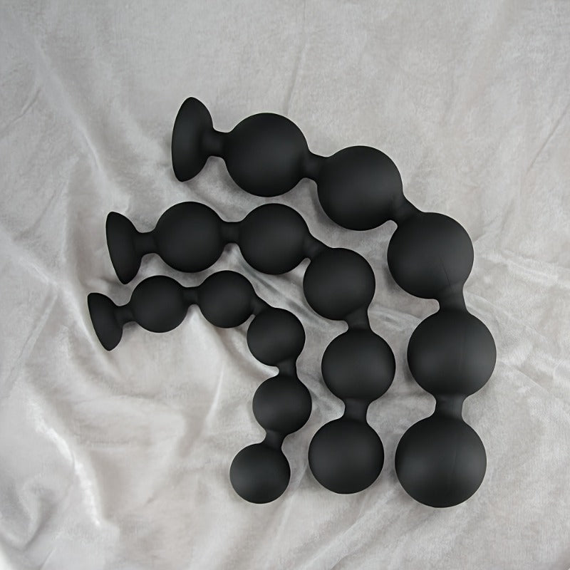 Silicone Anal Beads Prostate G-Spot Stimulator With Pull Ring