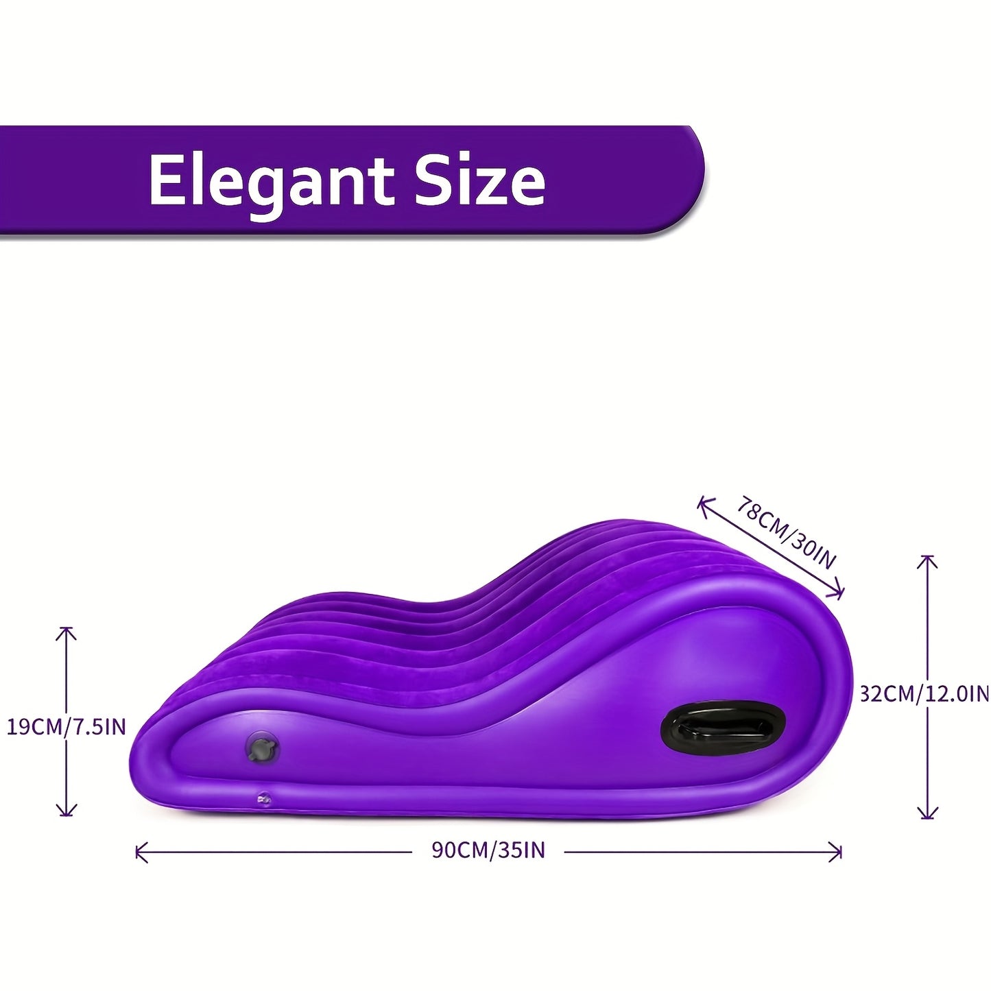 Curved Sex Pillow, Sex Toy Sex Furniture Inflatable, Velvety Sex Cushion Sex Position Pillow, Sex Toys for Couples Comfort, Deeper Penetration Couples Sex Toys Purple Pillow for Bedroom