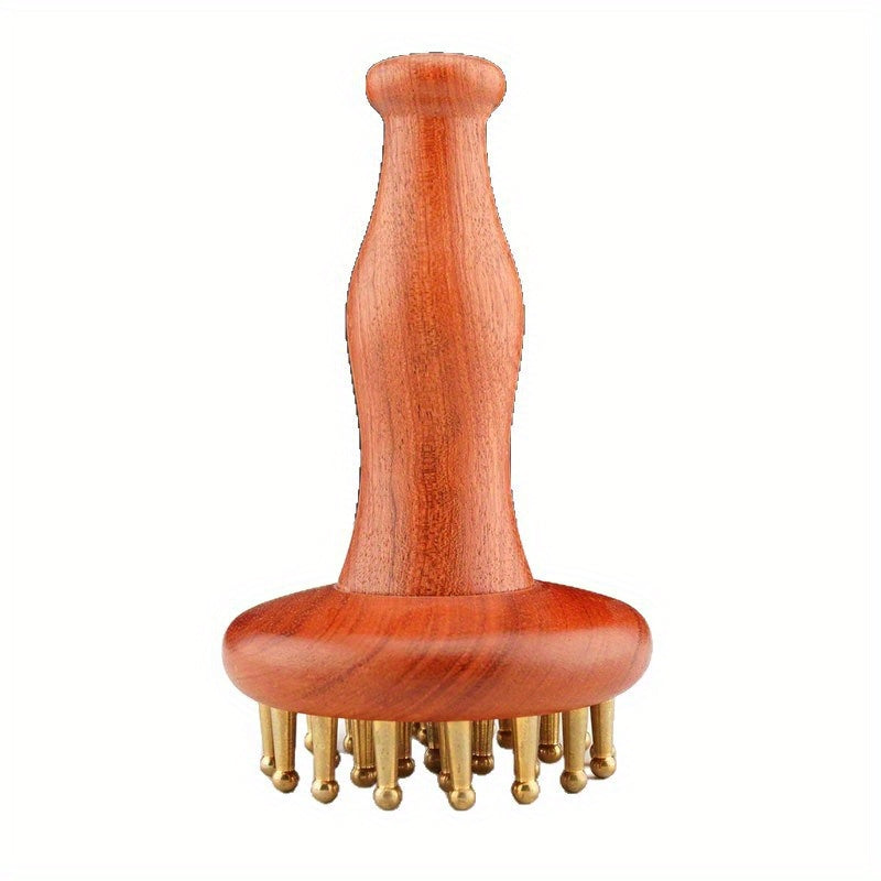 Meridian Brass Massage Brush For Back And Body Personal Care