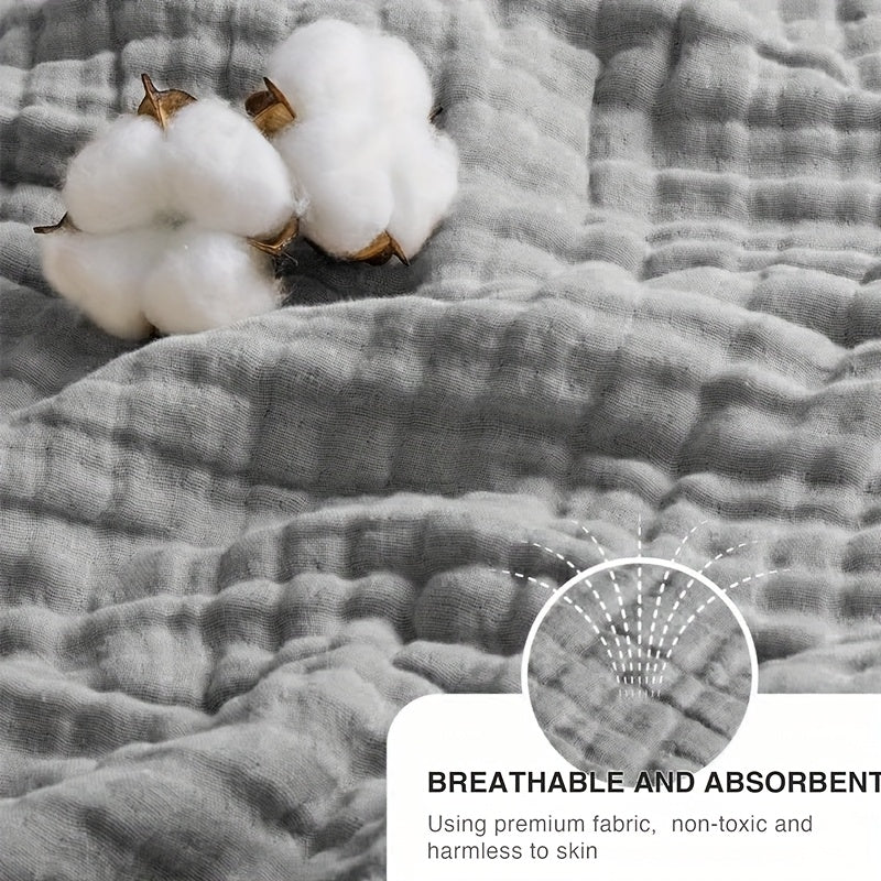 LOOXII 6-Layer Cotton Muslin Blanket All-Season Breathable Comfort