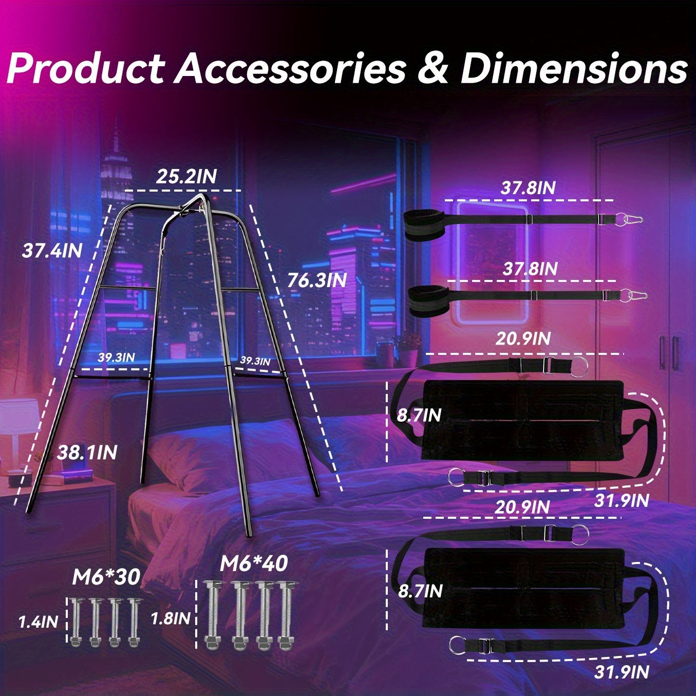 MAIYUE Sex Swing Stand With Sling For Couples