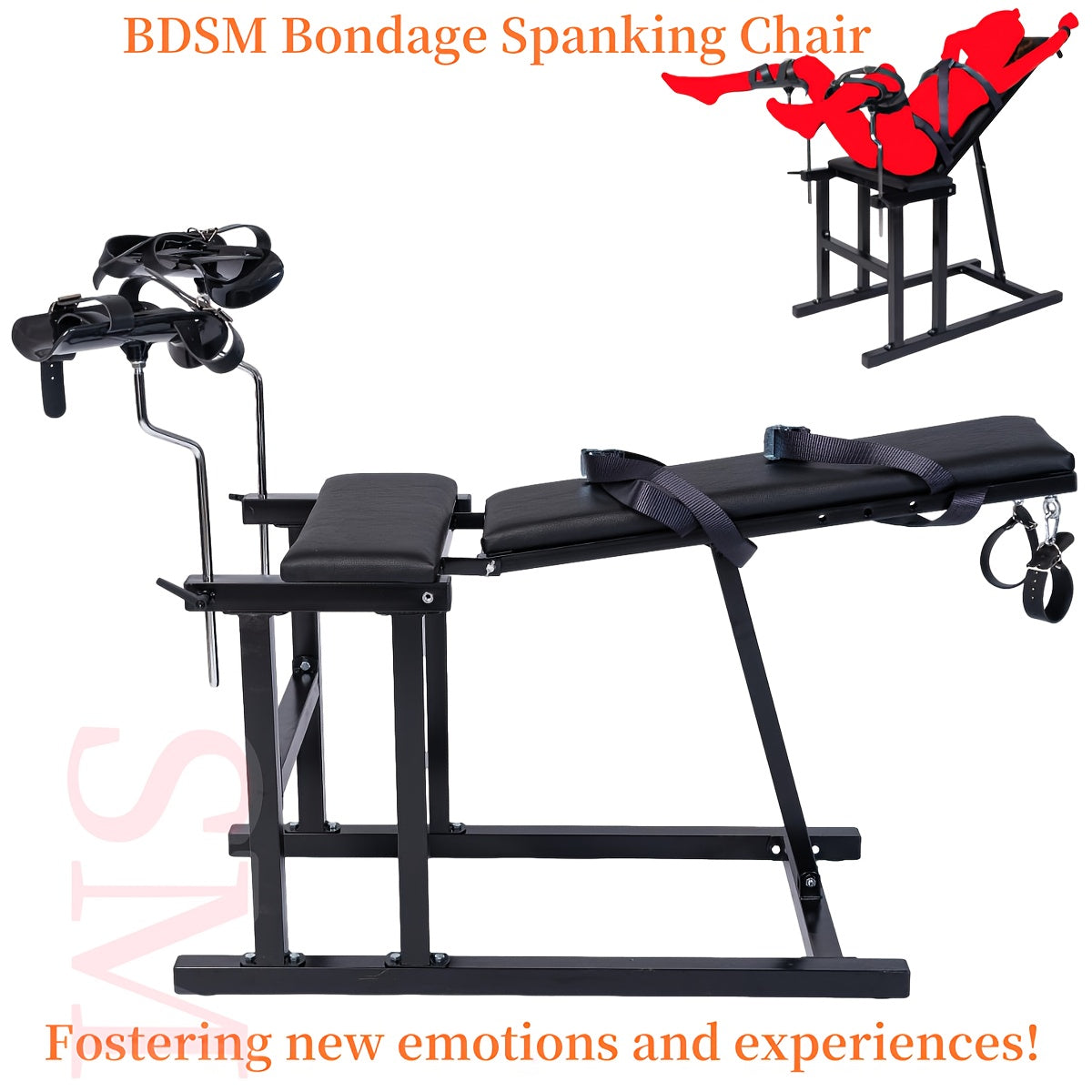 BDSM Sex Chair, Sex Bench, Adjustable Bondage Chair, Sex Furniture For Men & Women, Couples