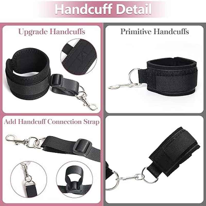 Bed Restraint Bondage Set With Adjustable Straps And Quick Installation