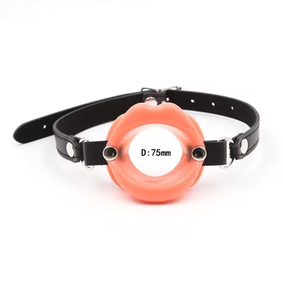 Silicone Ball Gag With Leather Restraints For BDSM Play