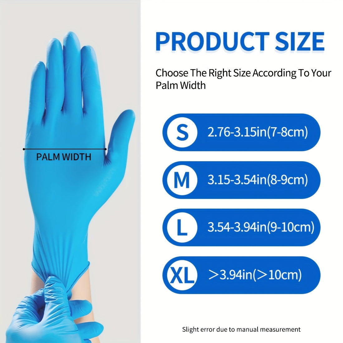 GTT Disposable Nitrile Gloves 6mil Latex-Free Waterproof Ambidextrous