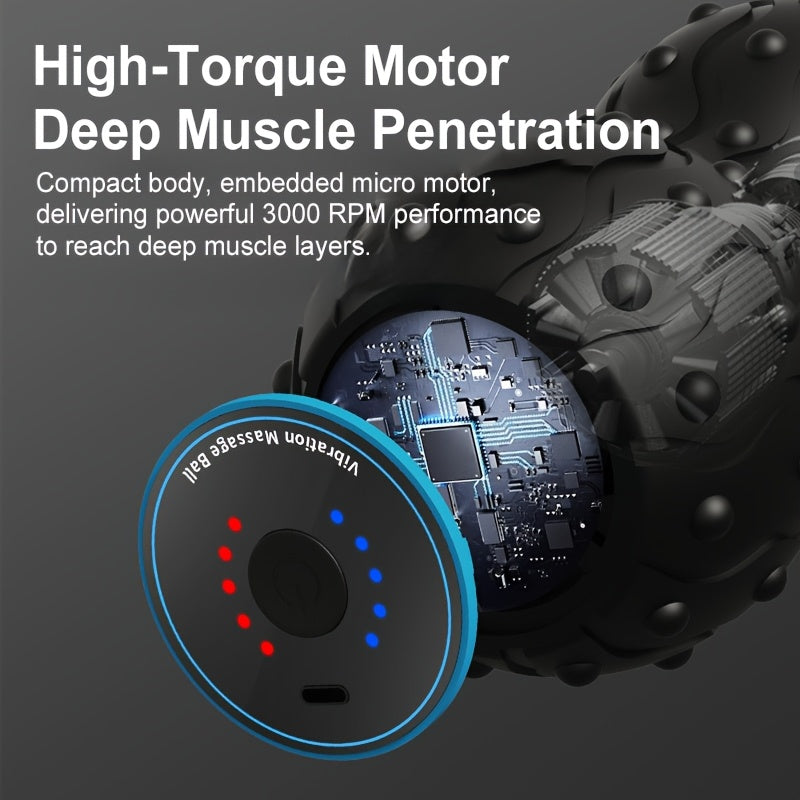 Portable Rechargeable Peanut Shaped Massager Ball With Vibration
