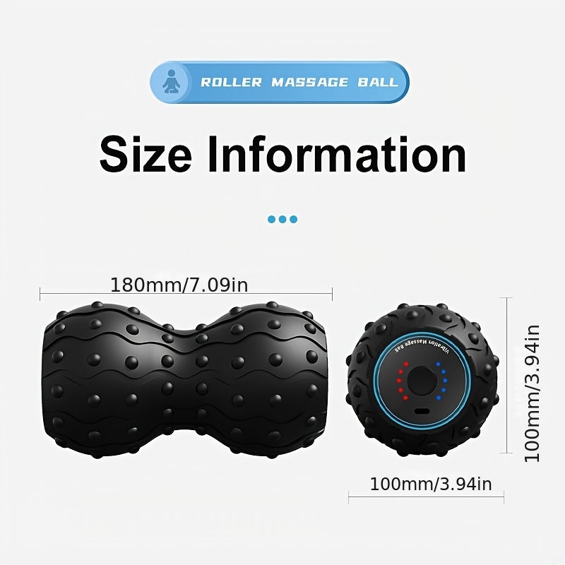 Portable Rechargeable Peanut Shaped Massager Ball With Vibration