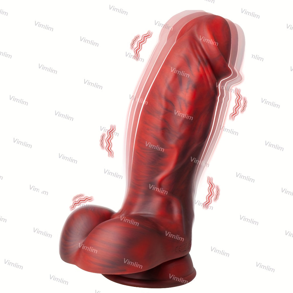 Realistic Monster Dildo Vibrator Liquid Silicone With 8 Vibration Modes