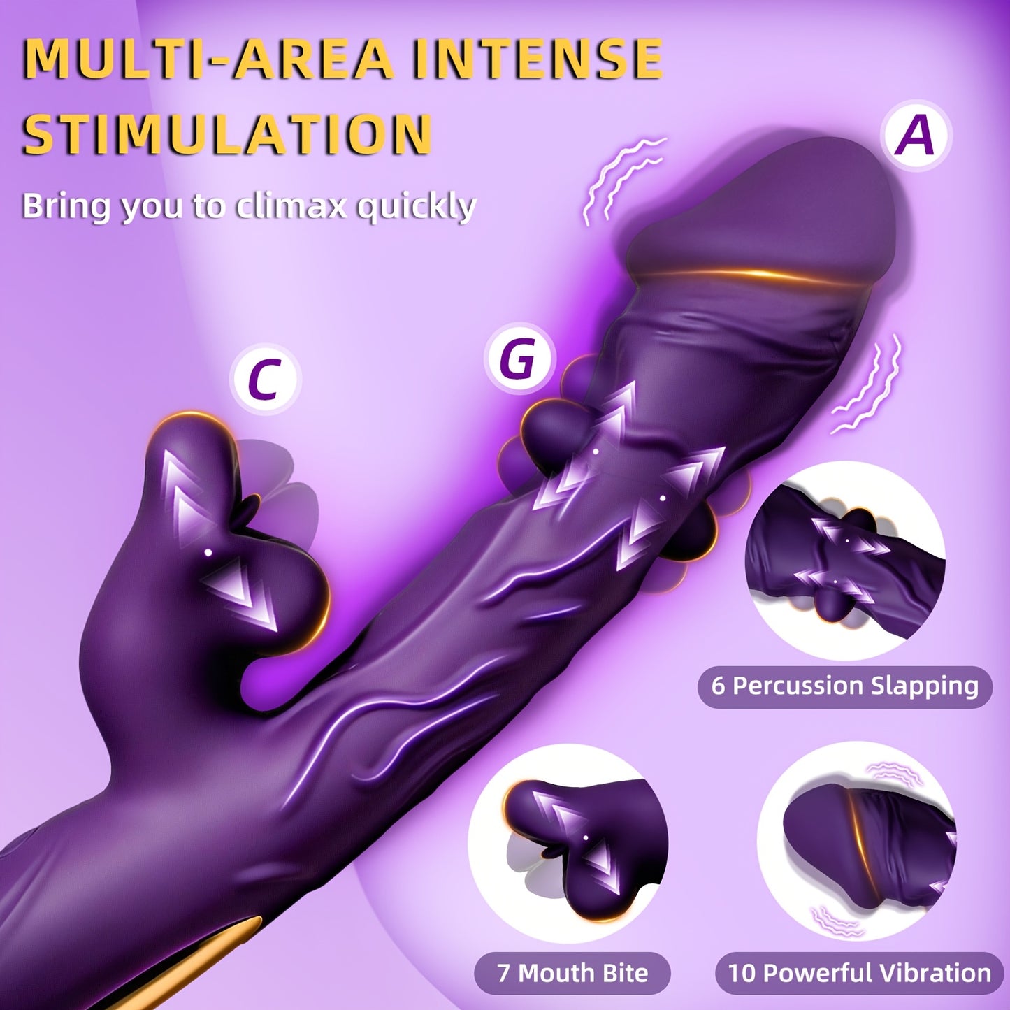 LSHE Vibrator For Women Waterproof Rechargeable G Spot Clitoral Stimulator