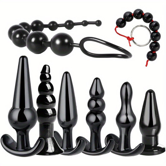 Silicone Anal Plug Trainer Set 8pcs Waterproof Women And Men