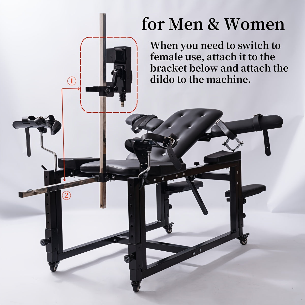 Multifunctional BDSM Sex Chair With Optional Sex Machine For Couples