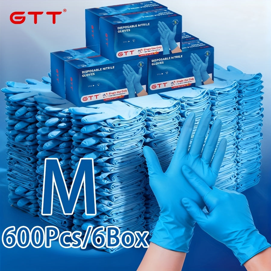 GTT Disposable Nitrile Gloves 6mil Latex-Free Waterproof Ambidextrous