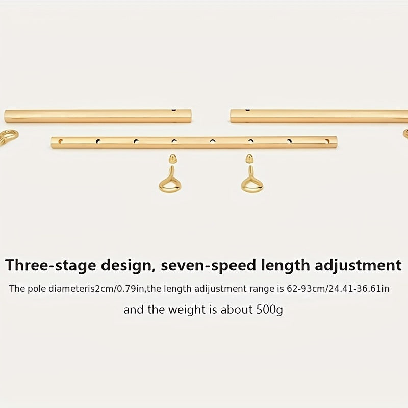 Metal Leg Spreader Bondage Tool With Adjustable Cross Buckle BDSM