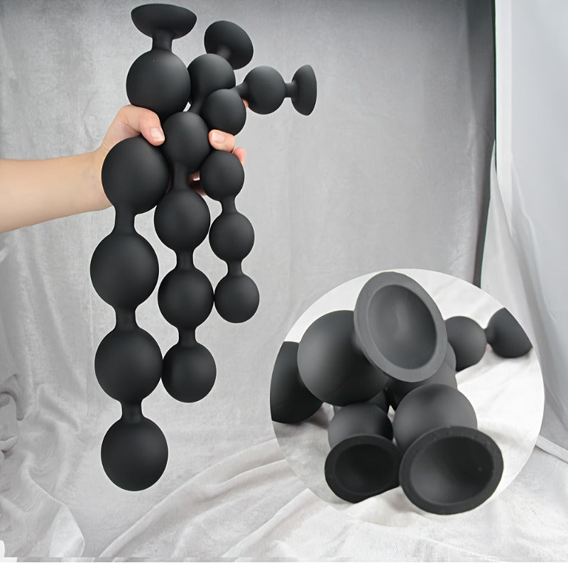 Silicone Anal Beads Prostate G-Spot Stimulator With Pull Ring
