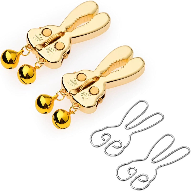Stainless Steel Nipple Clip Set With Adjustable Clamps For Adults