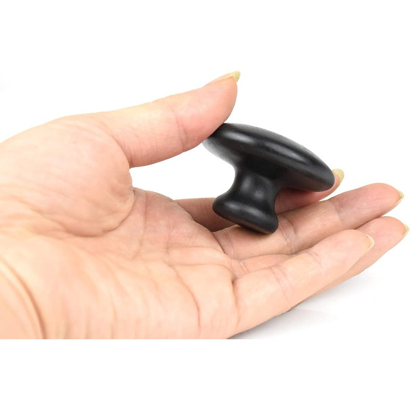 Mushroom Shaped Massage Stones Natural Bian Stone For Spa Therapy