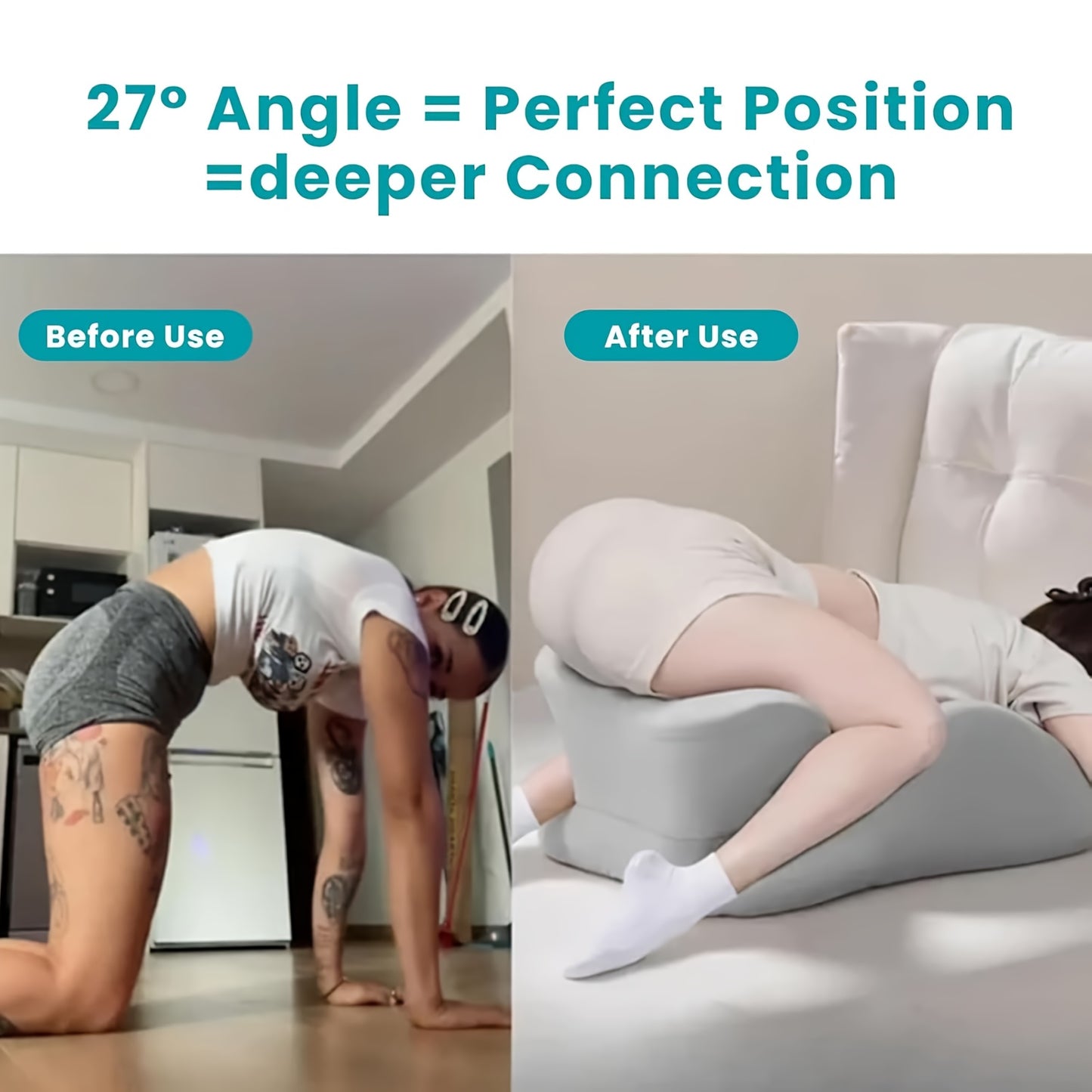 Memory Foam Sex Wedge Pillow For Couples With Anti-slip Base