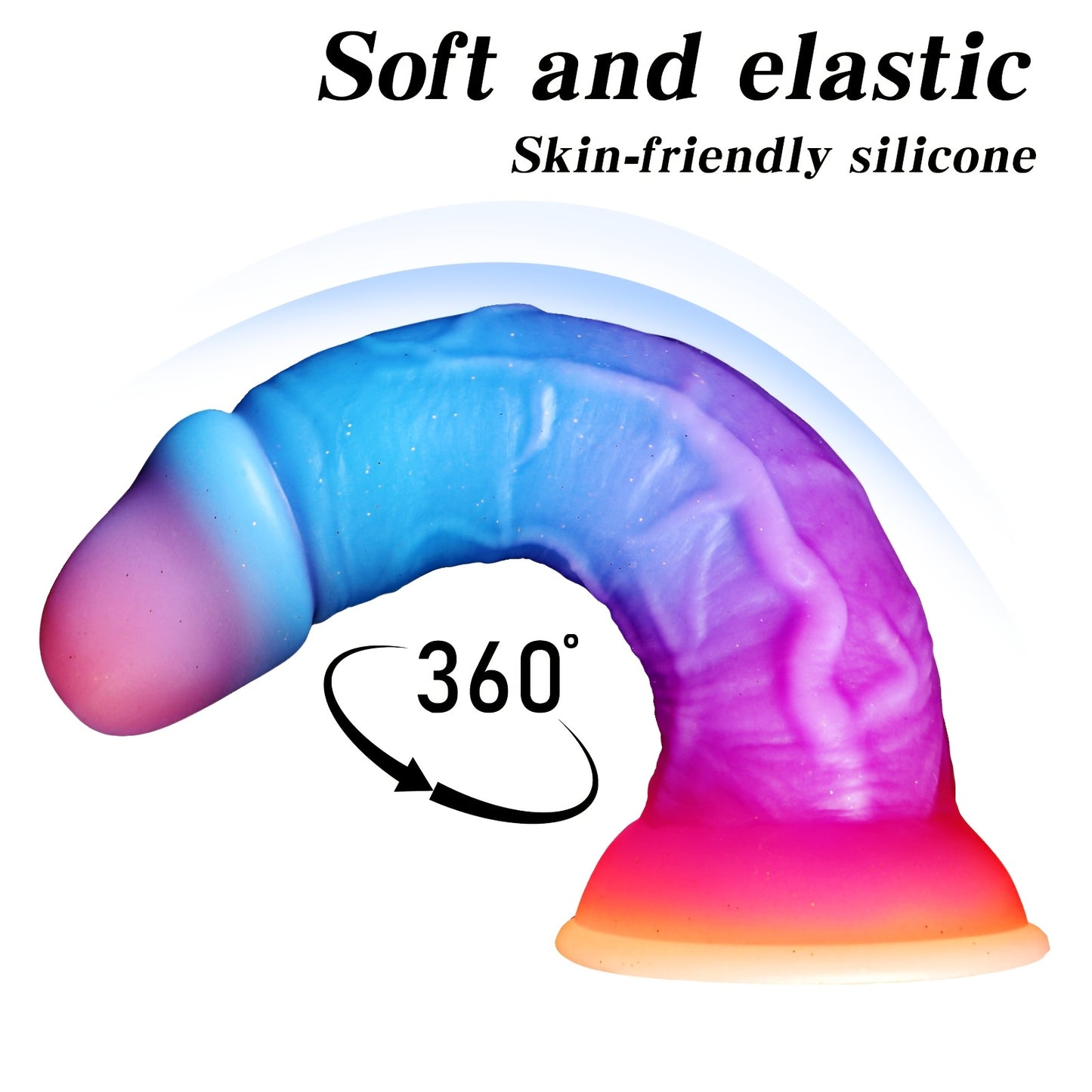 LSHE Liquid Silicone Dildo With Suction Cup For Deep Penetration