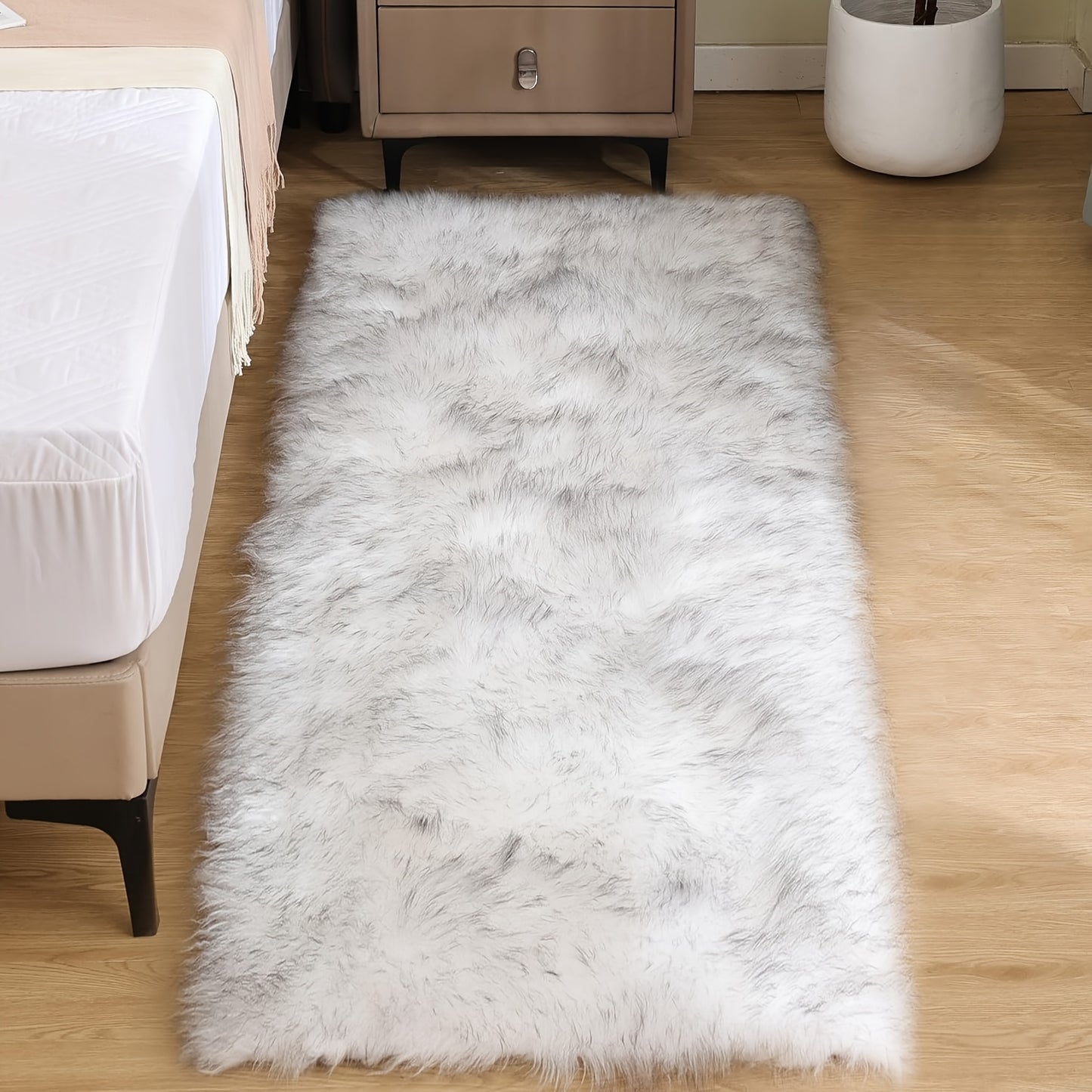 Faux Sheepskin Rug Fluffy Washable Living Room Decor