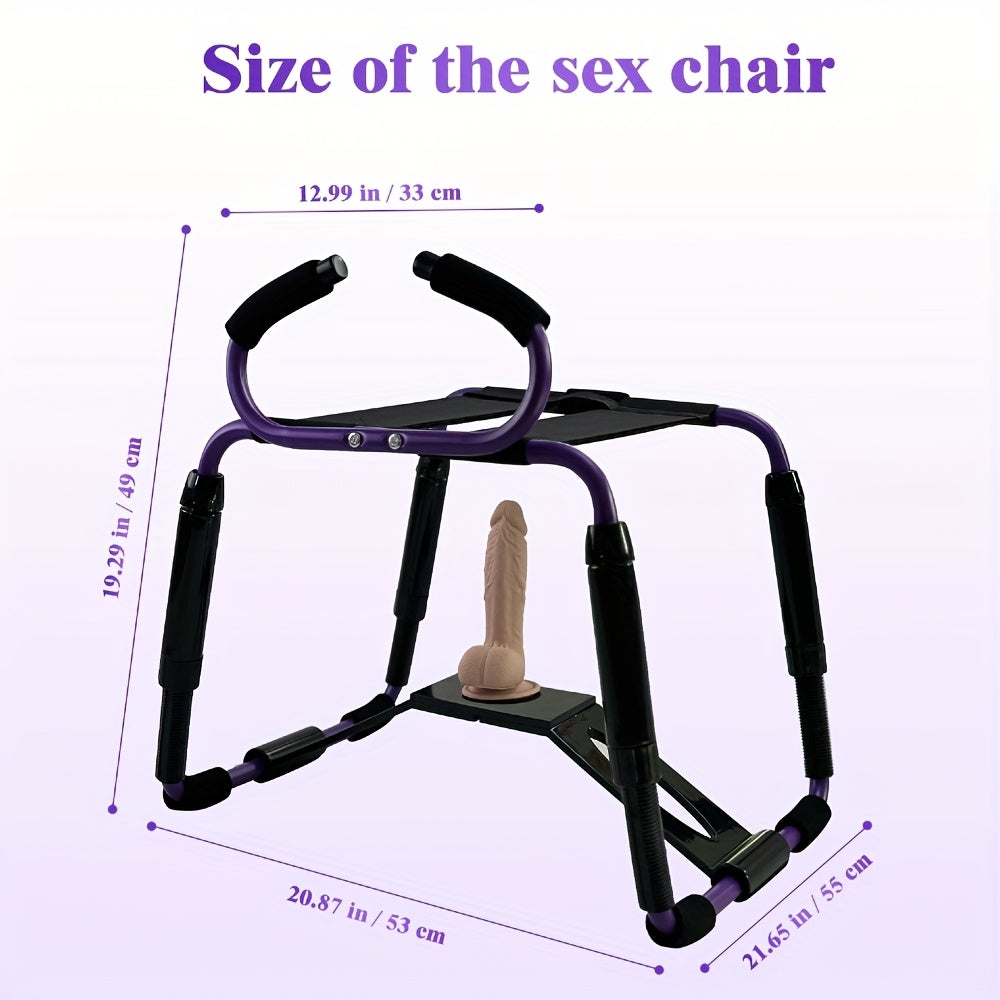 Adjustable Height Multi Functional Sex Chair With Dildo Set