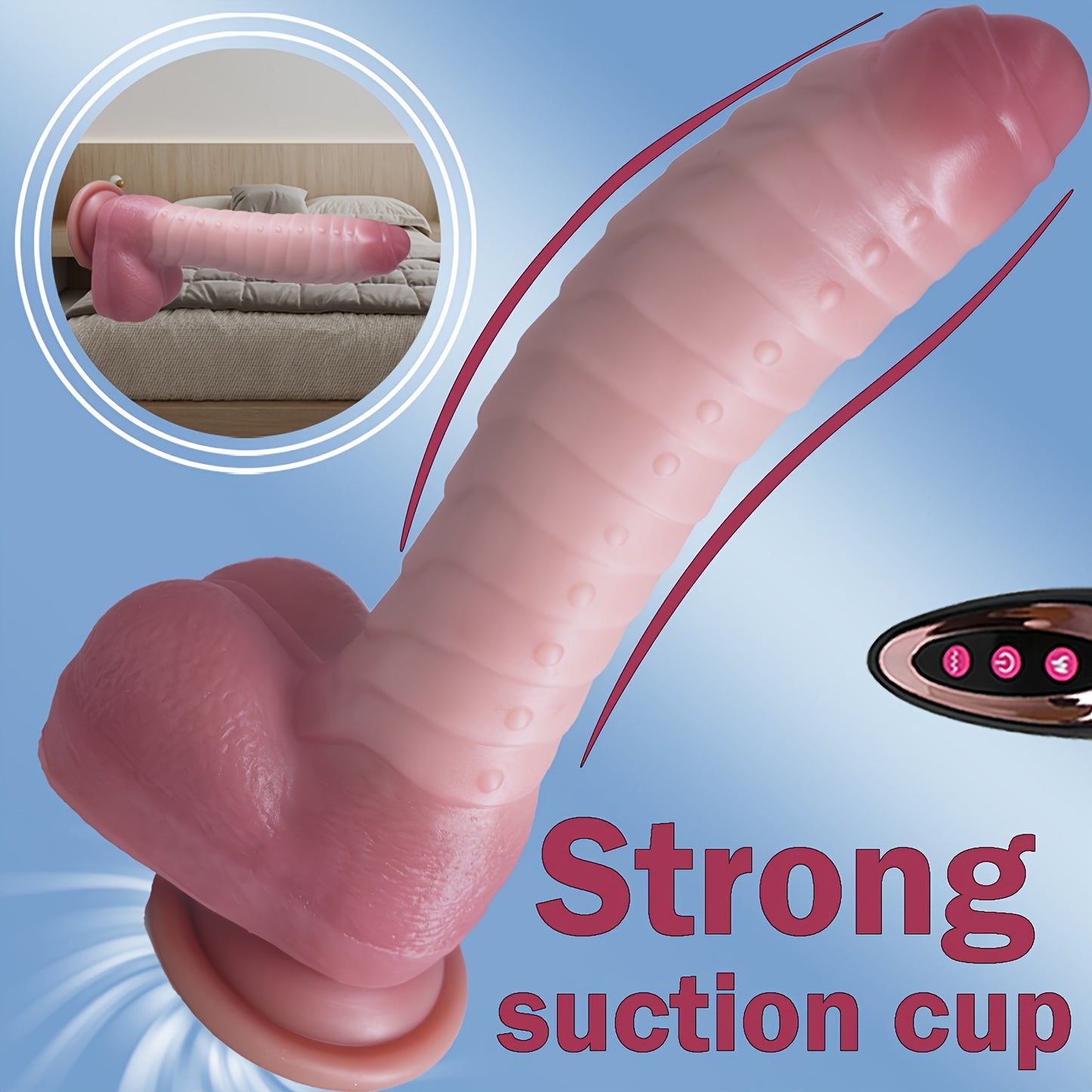 Lovelily Alien Caterpillar Monster Dildo Remote Control RFID