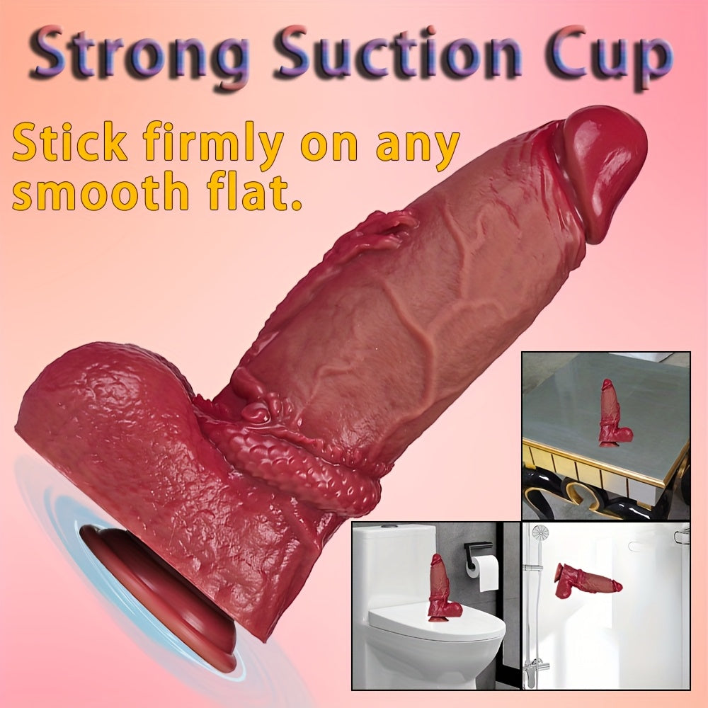 Huge Silicone Dragon Knot Dildo With Suction Cup For Hands-Free