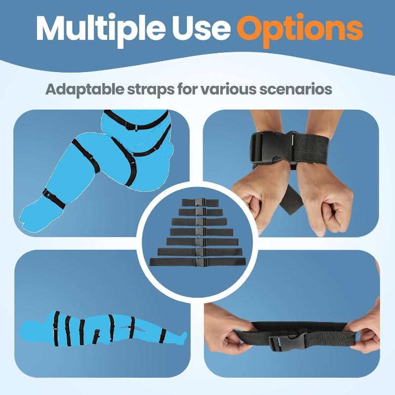 7pcs Set Straps, Strong Nylon Rope Couples, SM Flirt Women Men Extreme Love, Restraints Bundle Bedroom, Widen to 1.5 inches Better Comfort, Bedroom Restraints Set, Adjustable Straps, Secure Fastening, Highquality Material, St