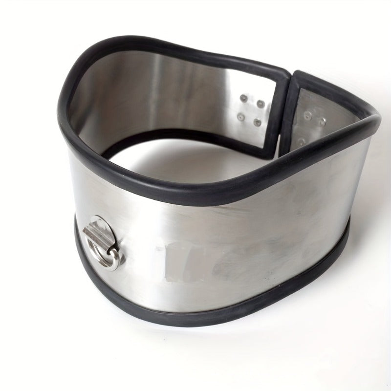Stainless Steel Necklet Collar For BDSM Bondage Jewelry Heavy Duty