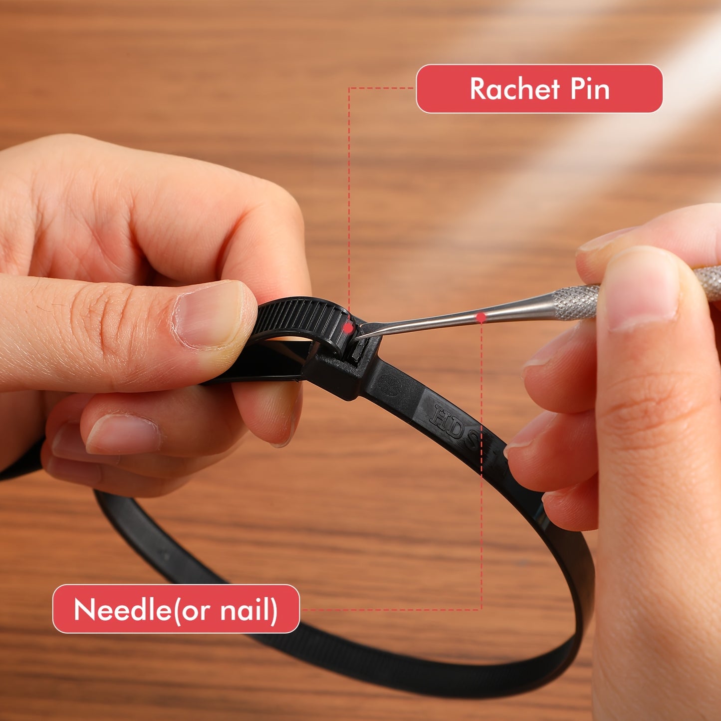 UNITTYPE Heavy Duty Zip Ties 50 Pack Industrial Cable Ties