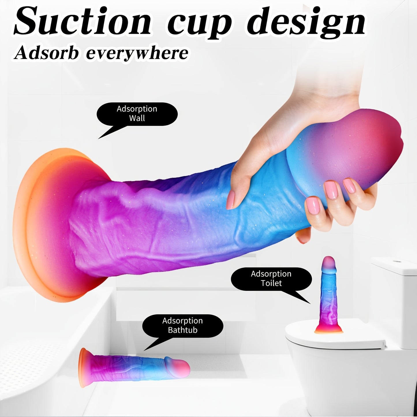 LSHE Liquid Silicone Dildo With Suction Cup For Deep Penetration