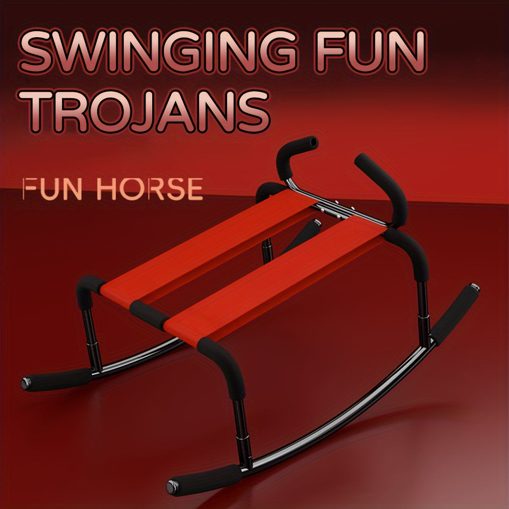 Sexual Restraint Chair, Swinging Sexual Chair, Sexual Furniture Stool, Height Lifting Chair, Lost Weight Bounce Stool, Sexual Novelty Toy, Couple, Red